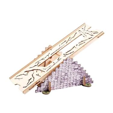 Imagem de Dynwave Rampa de obstáculos para simulação de ponte de carro RC, adereço profissional para pista de escalada, bloqueio de estrada em declive acentuado para, a Gangorra