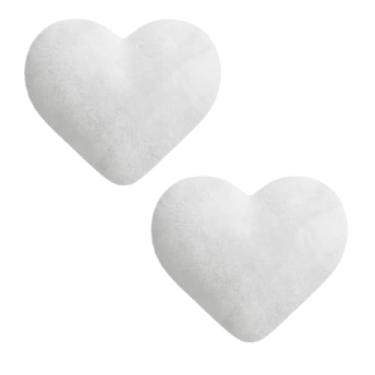 Imagem de Almofada ção de Pelúcia Para Presente Decoração Quarto(2 CORAÇÃO BRANCO P)