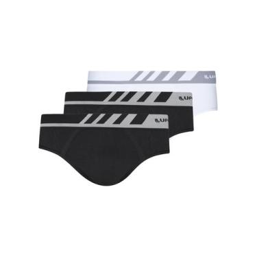Imagem de Kit com 3 Cuecas Boxer Lupo 691-002 Colorido, Branco, XG
