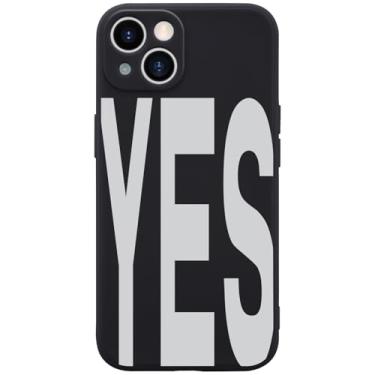 Imagem de Wihytec Capa de telefone preta para iPhone 16 PRO MAX YES capa de silicone líquido macio gel borracha fosco capa de telefone com forro de microfibra