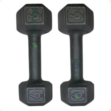 Imagem de Par de Halteres Sextavado - 6 Kg - BOX INGÁ