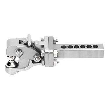 Imagem de HUIOP Gancho de Reboque de Carro RC, Gancho Reboque Carro Controle Remoto Resistente Ao Desgaste Liga Alumínio Com Acessórios Esteira RC, para 1/10 para SCX10 (Prata)