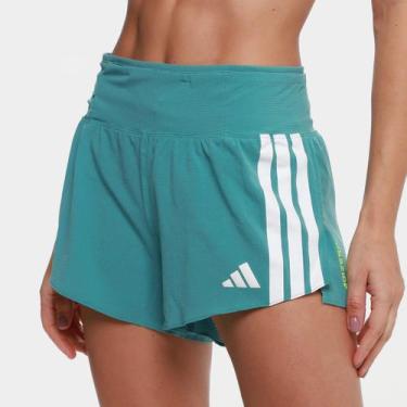 Imagem de Shorts Adidas Adzero Gel Feminino, Azul, EP