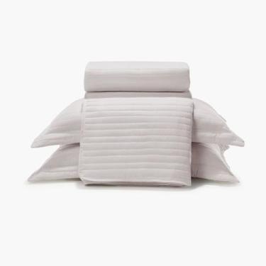 Imagem de Kit Colcha King Döhler Maestro Dupla Face 3 Peças, Lilás