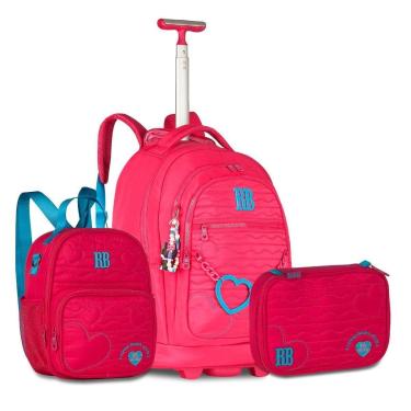 Imagem de Mochila Rebecca Bonbon Com Lancheira e Estojo Kit Escolar-Feminino