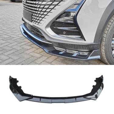 Imagem de Peça de modificação do difusor de lábio do spoiler do para-choque dianteiro do carro compatível com UNI-V 2022-2023 capa protetora de para-choque acessórios para carro (aparência de carbono)