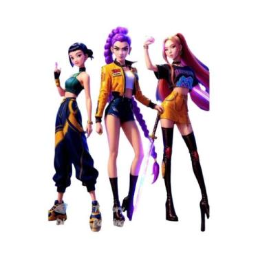 Imagem de Pintura Em Diamante 5D DIY De Rumi Mira Zoey, Anime Demon-Hunters, Pad