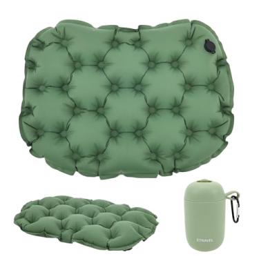 Imagem de Almofada de assento de ar 3D inflável, almofada inflável de assento de avião com bomba para voos longos, almofada de pressão de assento de viagem inflável para cadeira de escritório, cadeira de rodas