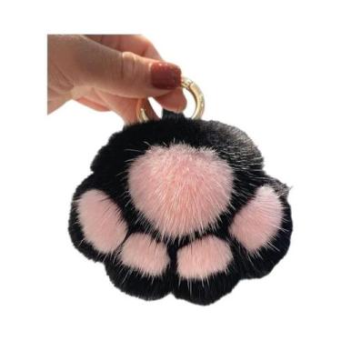 Imagem de Chaveiro De Pata De Gato Fofo E Peludo Para Mulheres E Meninas, Pingen