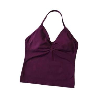 Imagem de Top De Treino Sem Costura Para Mulheres, Sutiã Esportivo De Cor Sólida