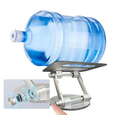 Imagem de lcocove Suporte de laptop para mesa, suporte ajustável para computador com base giratória de 360°, elevação ergonômica para trabalho colaborativo, suporte dobrável e portátil, adequado para todos os