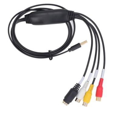 Imagem de CUOFYUNL Placa de captura de vídeo USB para S Placa de captura adaptadora de conversor de vídeo para gravação de PC