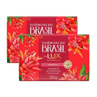 Imagem de Kit 2 Sabonete em Barra Lux Essências do Brasil Bromélia 120g