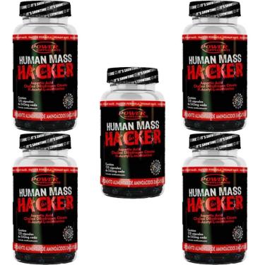Imagem de Kit 5X Human Mass Hacker - 120 Cápsulas - Power Supplements-Masculino
