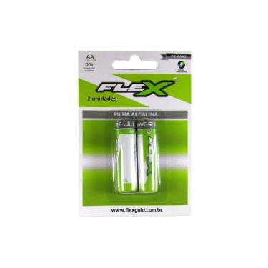 Imagem de Pilha Alcalina AA FX-AAK2 Cartela C/ 2 Unidades Flex