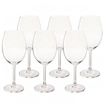Imagem de Conjunto de Taças de Vinho Bohemia Cristal 6 peças 580ml 4S032/580, Tr