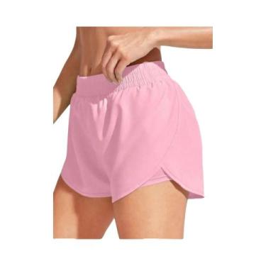 Imagem de Shorts De Yoga Elásticos Femininos Para Fitness, Corrida E Treino, Leg