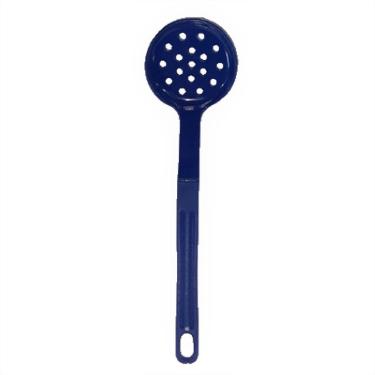 Imagem de Escumadeira Talher Nylon Cozinha Goumert Utensílio Azul 28Cm