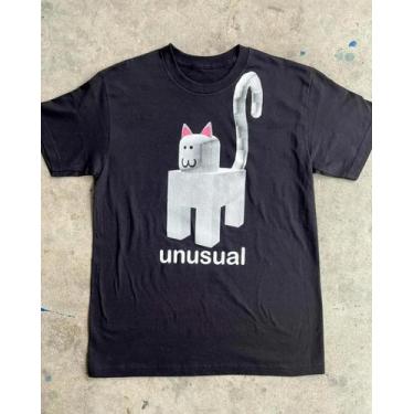 Imagem de Camiseta Feminina Preta Slim Fit Com Estampa Divertida E Moderna, Esti