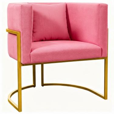 Imagem de Poltrona / Cadeira Luna Base Metalica SMF DECOR