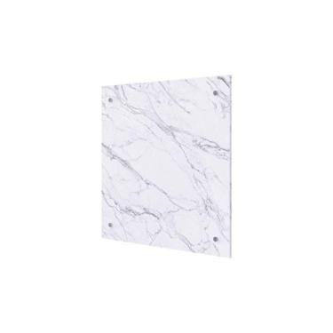 Imagem de Fechamento de Cozinha Modulado Painel Marmorizado Brilhante 80cm Marmo