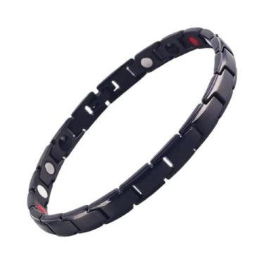 Imagem de Pulseira Magnética De Hematita Unissex Para Terapia, Auxílio Ao Sono, 