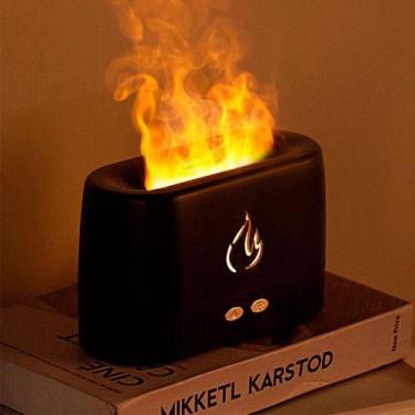 Imagem de Umidificador Aromatizador Fogo Efeito Chamas Difusor Para Ar - Correia
