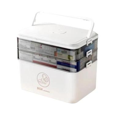 Imagem de Kit Médico De Primeiros Socorros Portátil De Grande Capacidade, Caixa 