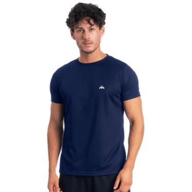 Imagem de Camiseta Masculino Dry Fit Manga Curta Mezul Losango Essencial, Azul e