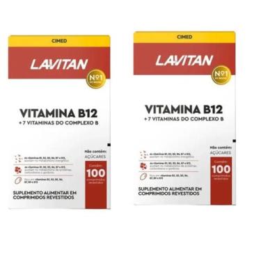 Imagem de Kit 2 Lavitan Vitamina B12 + Complexo B Com 100 Cpr  Cimed