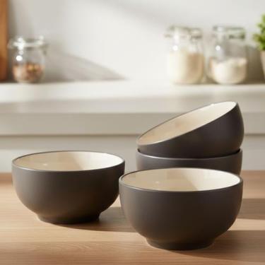 Imagem de Kit Conjunto 4 Bowls 500ml Cumbuca Cerâmica Refratária Sopas Caldos Re