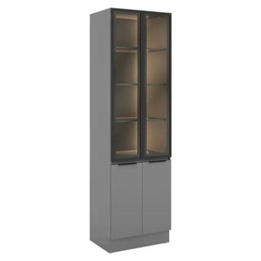 Imagem de Paneleiro Telasul Lumina com Rodape 70cm LED 4 Portas