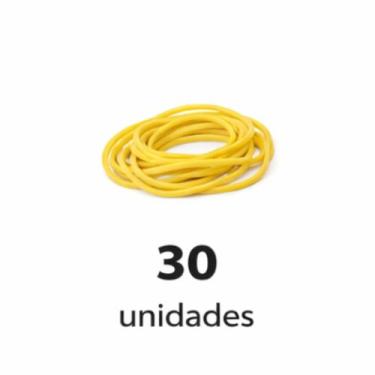 Imagem de Elástico de Borracha Amarelo Resistentes, Flexíveis e Várias Quantidad