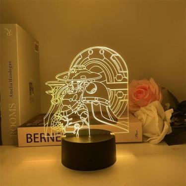 Imagem de Luz noturna LED 3D Souls Knights Gavels que muda de cor - Yiweisai