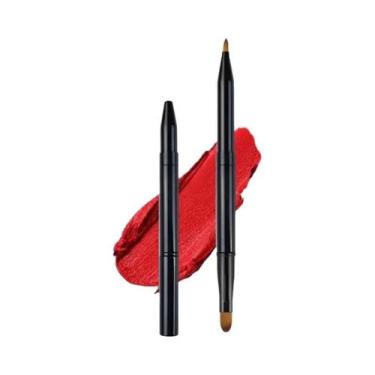 Imagem de Pincel De Batom Retrátil De Ponta Dupla Feminino, Aplicador Profission