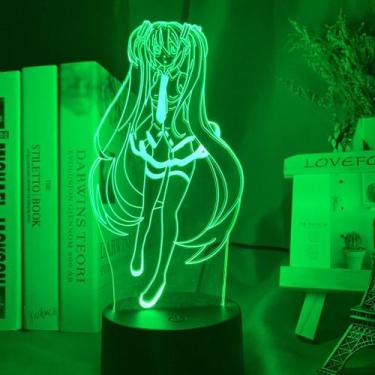 Imagem de Luz noturna Hatsune Miku 3D com mudança de cor LED para crianças - Yiw