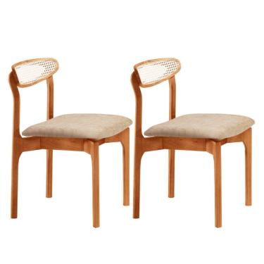 Imagem de Conjunto com 2 Cadeira de Jantar Noronha Premium Moderna Mobilia