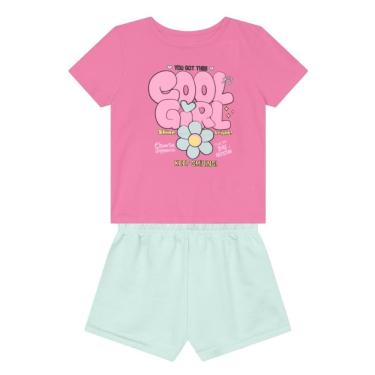 Imagem de Conjunto infantil menina em malha de Flores Brandili