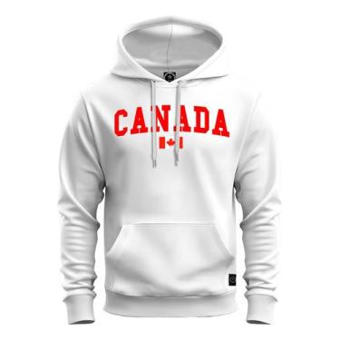 Imagem de Moletom Algodão Canguru Canada - SURPASS, Branco, P