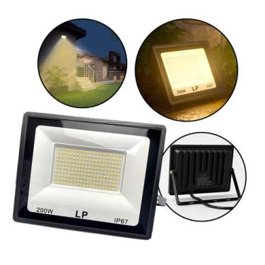 Imagem de Refletor LED 200W Bivolt Branco Quente - Nilo-imports