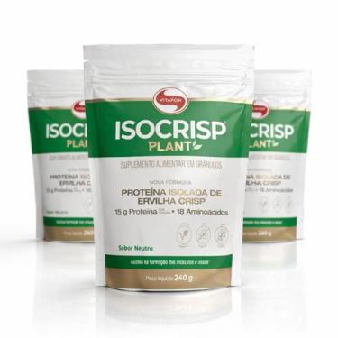 Imagem de KIT 3  Isocrisp Plant Neutro Vitafor 240g
