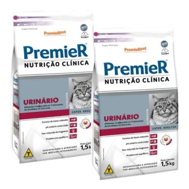 Imagem de Kit 2 Ração PremieR Nutrição Clínica Urinário Gatos 1,5Kg