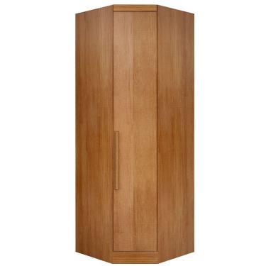 Imagem de Módulo Canto Guarda Roupa Casal Safira 1 Porta Bater MDF Cumaru Móveis Novo Horizonte