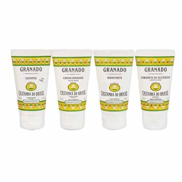 Imagem de Kit Granado Terrapeutics Castanha do Brasil Necessaire Sabonete + Hidratante + Shampoo + Condiciona-Unissex