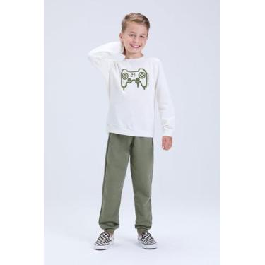 Imagem de Conjunto Infantil de Inverno Masculino Moletom Game - Vida Costeira Of