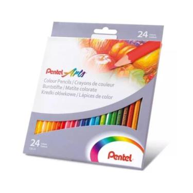 Imagem de Lápis De Cor Pentel Arts 24 Cores Lançamento Pentel, Colorido