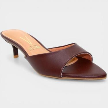 Imagem de Tamanco Vizzano Salto Baixo Feminina - Marrom - 37, 37