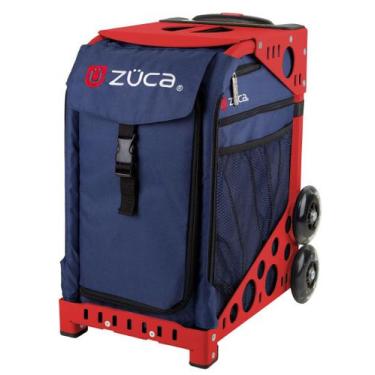 Imagem de Bolsa Esportiva ZUCA Midnight Navy com Rodas e Estrutura Vermelha