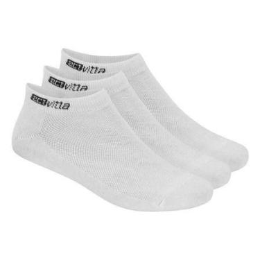 Imagem de Kit 3 Pares Meias Actvitta Unissex Algodão 38/38 e 39/44 Desenho Do Te