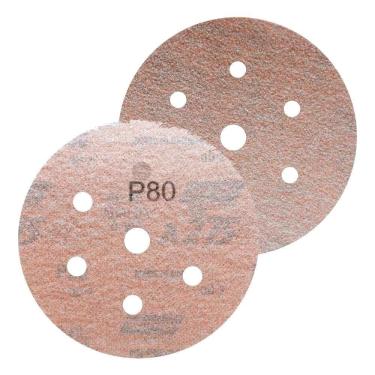 Imagem de 102 Discos Lixa Seco Norton A275 P80 152mm com 6 Furos